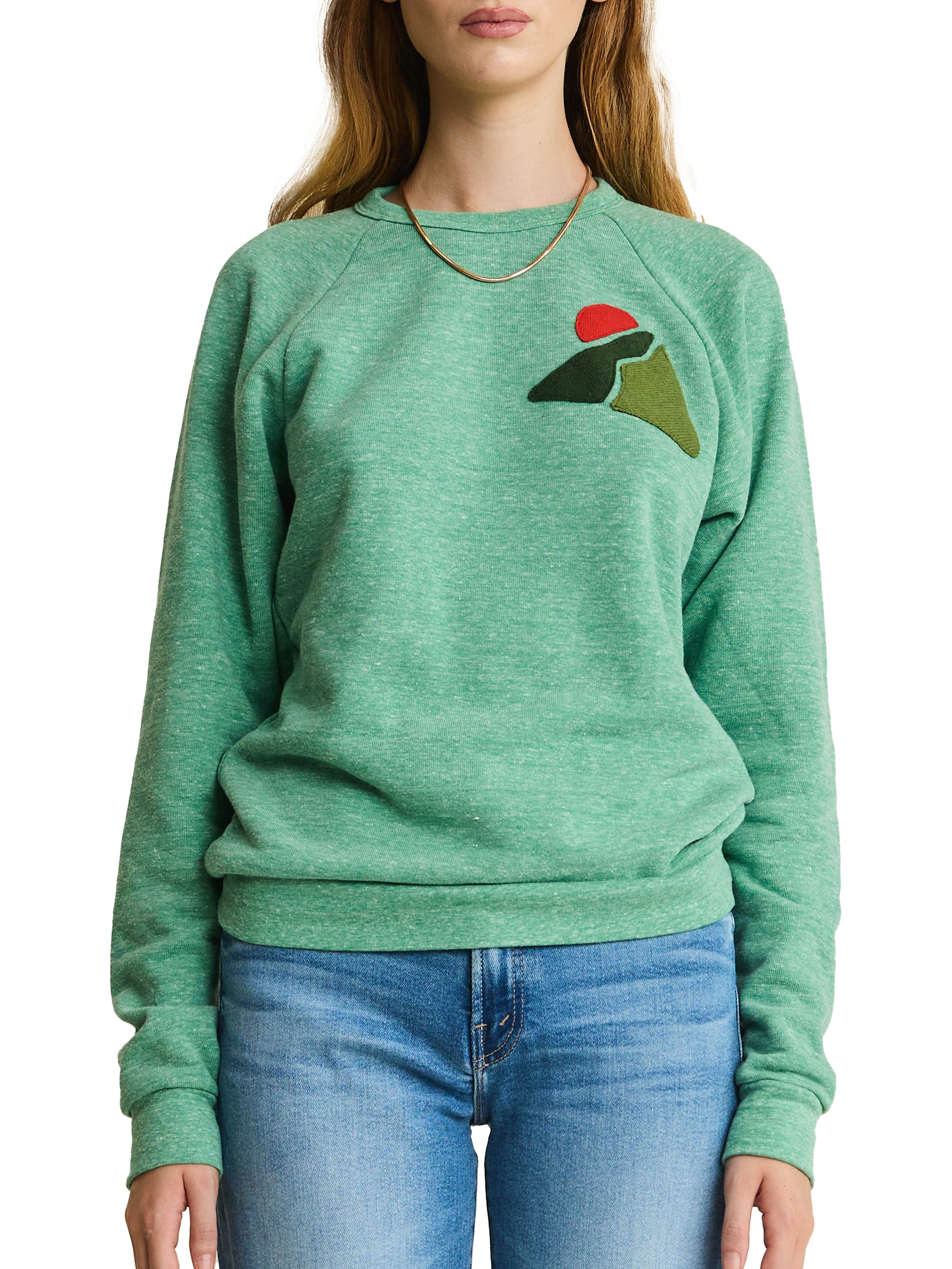 Custom Cashmere Applique & Felt Letter Jetty Sweatshirt