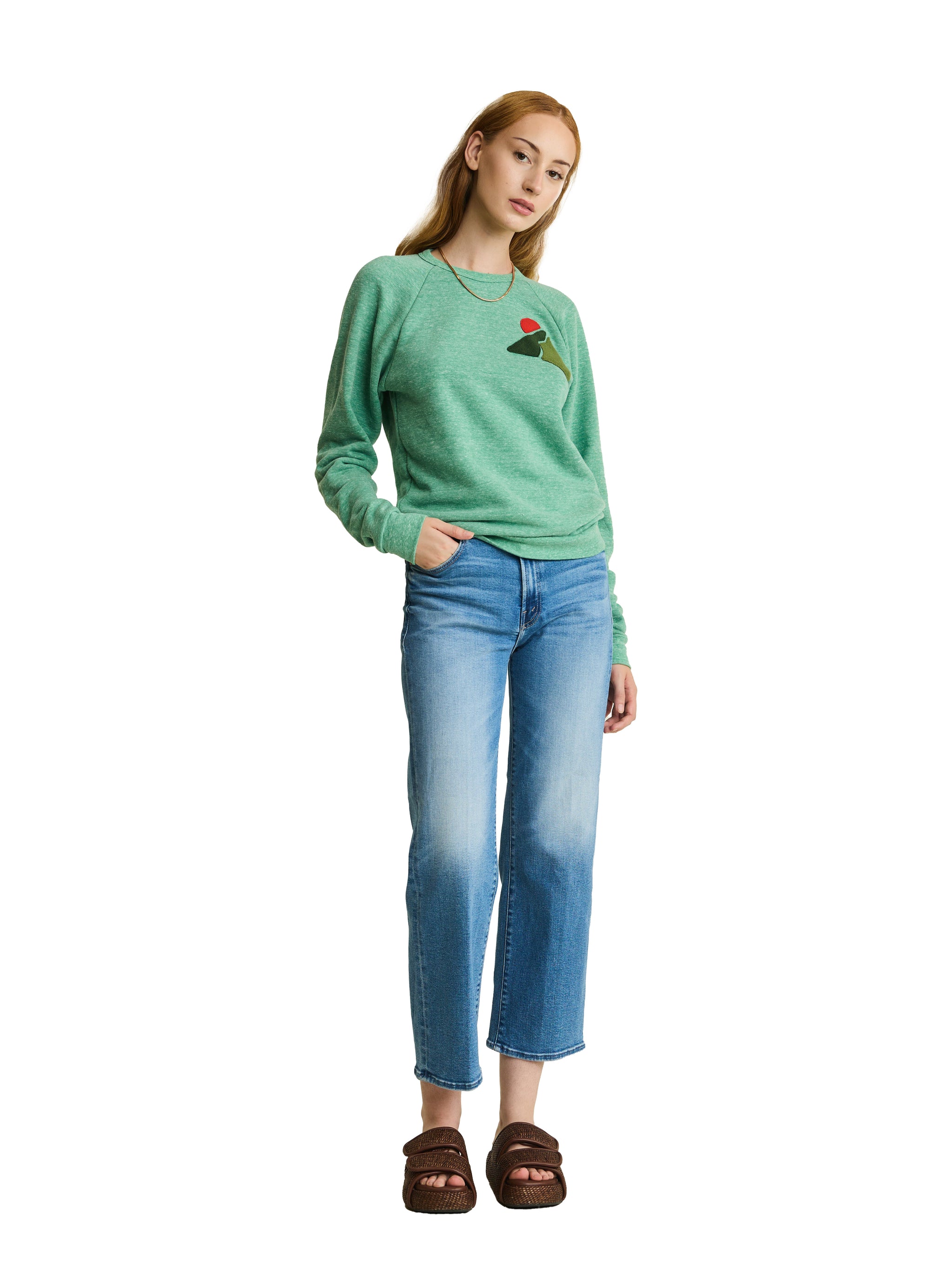 Custom Cashmere Applique & Felt Letter Jetty Sweatshirt