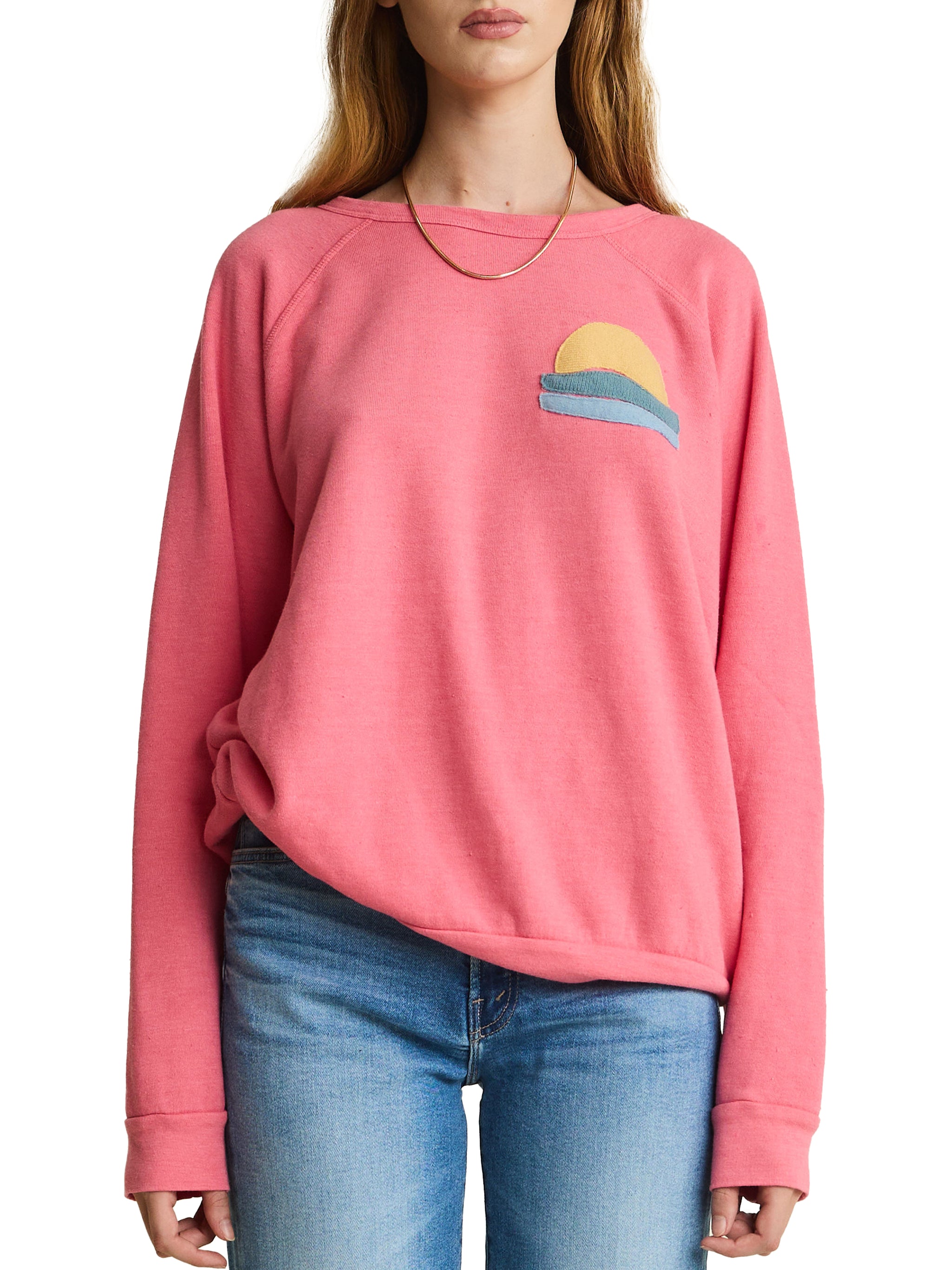 Custom Cashmere Applique & Felt Letter Jetty Sweatshirt