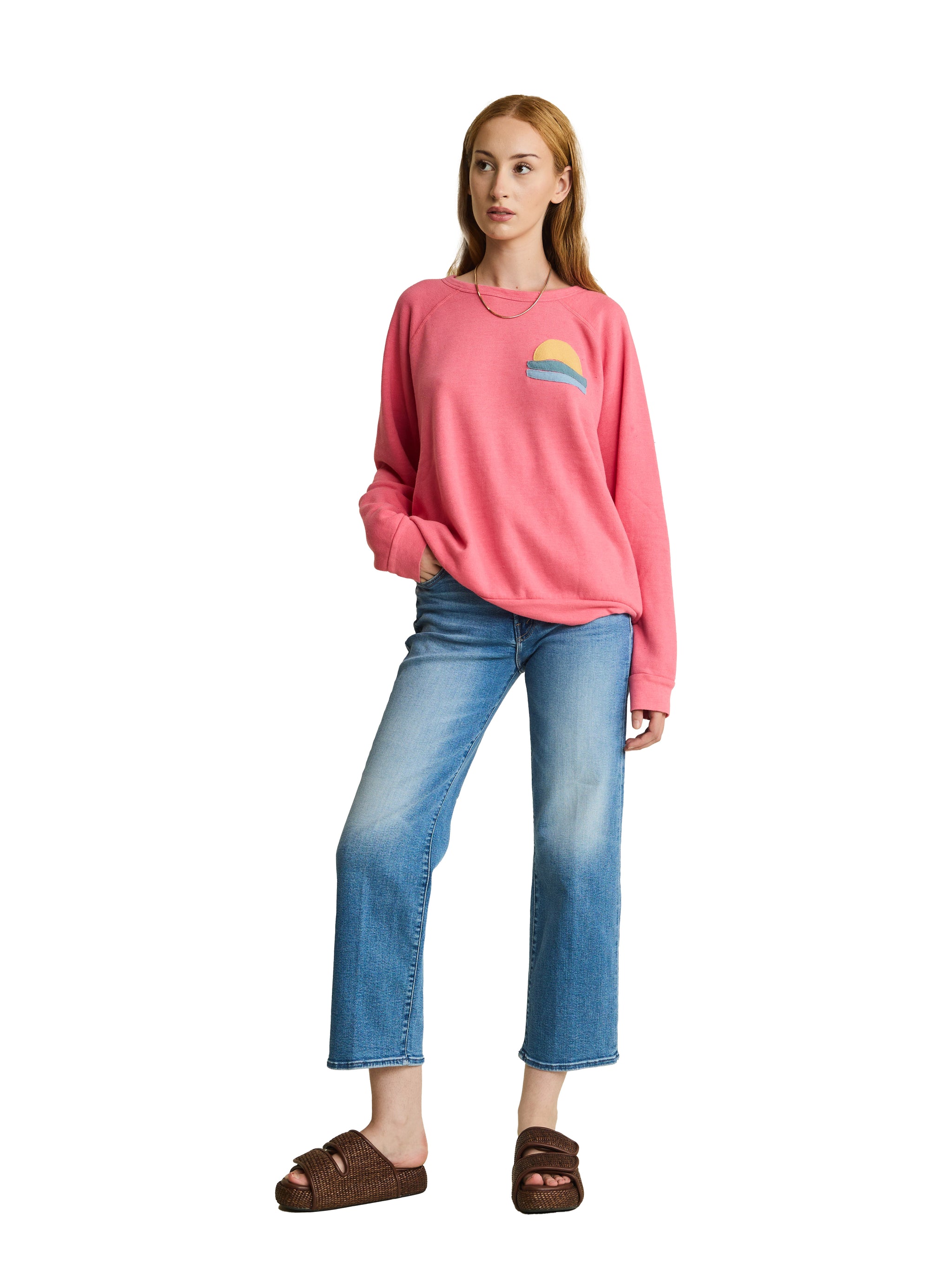 Custom Cashmere Applique & Felt Letter Jetty Sweatshirt