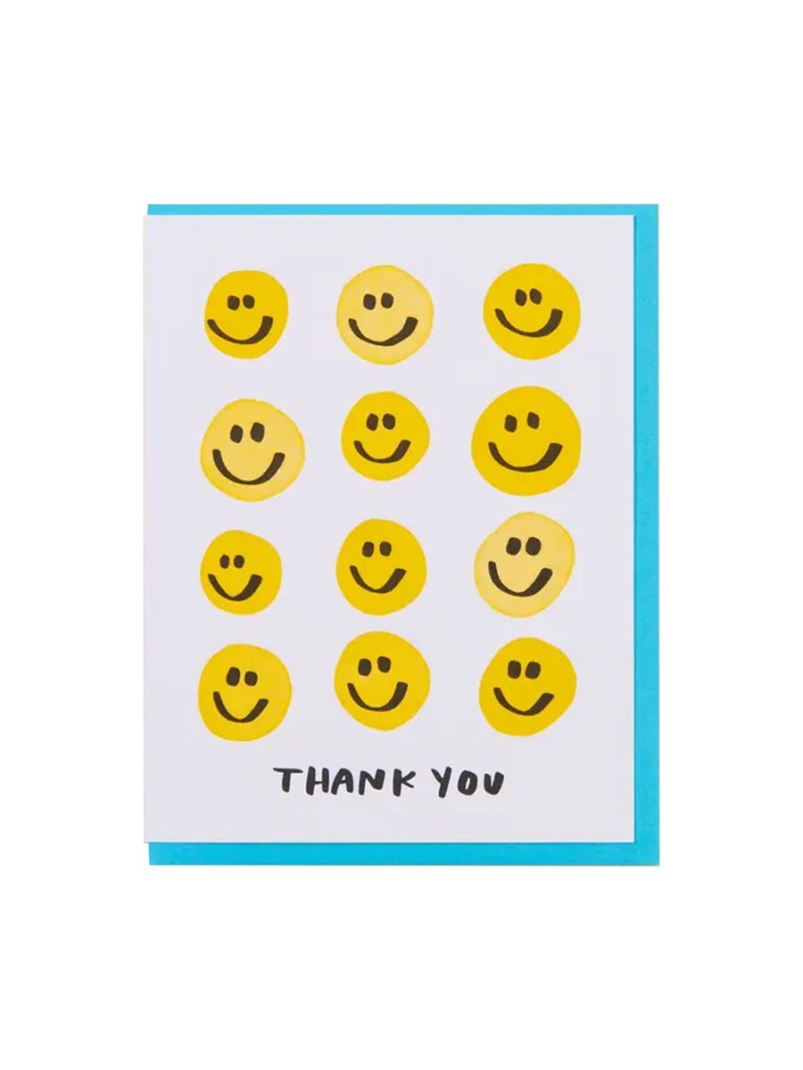 Smiley Thanks Card – The House of Woo