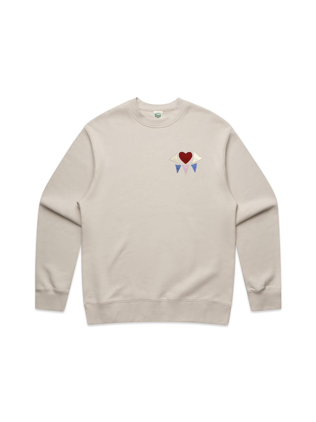 Mini Eyes on You Crewneck in Bone