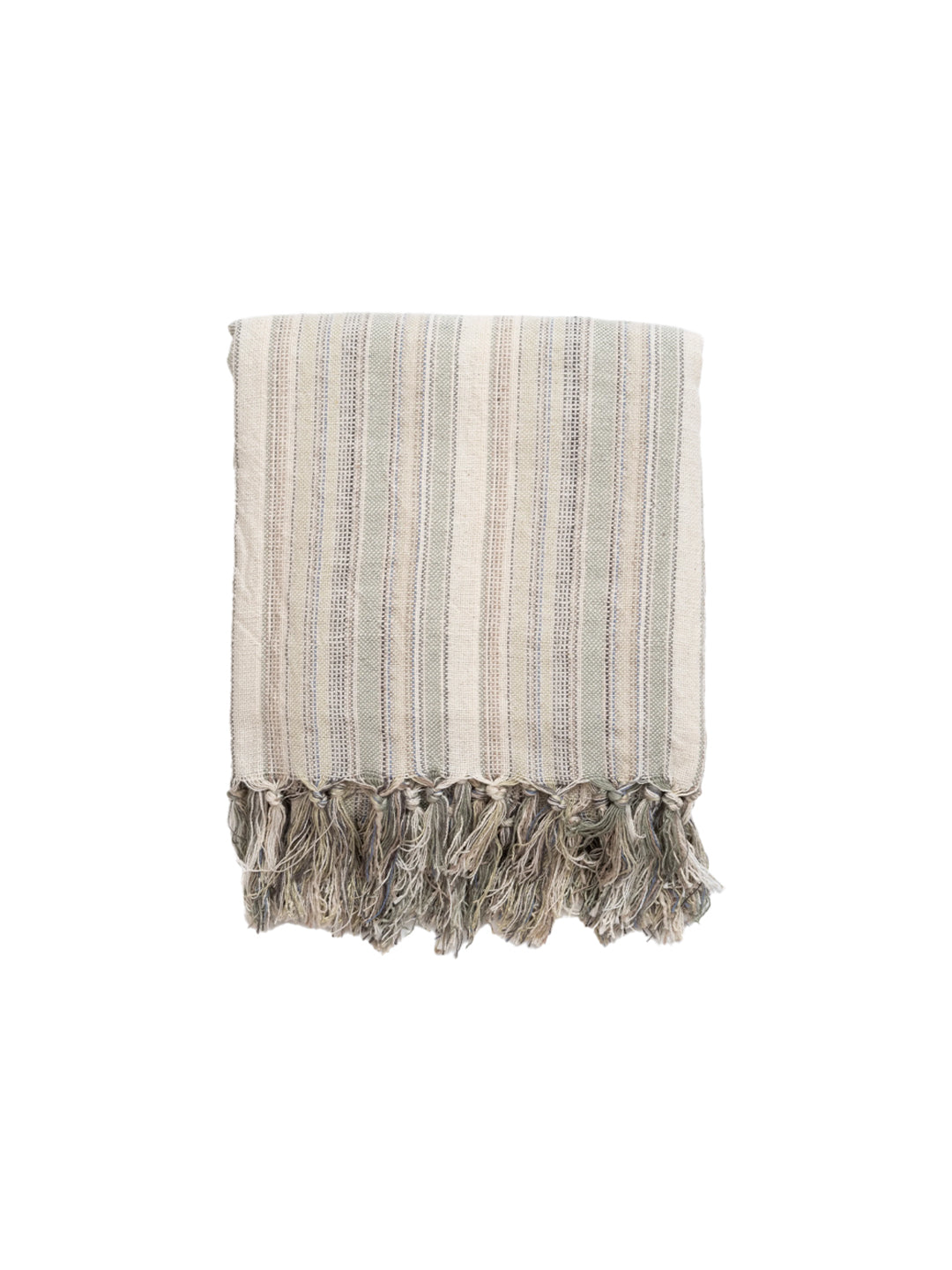 Gray And Cream Cotton Turkish Towel