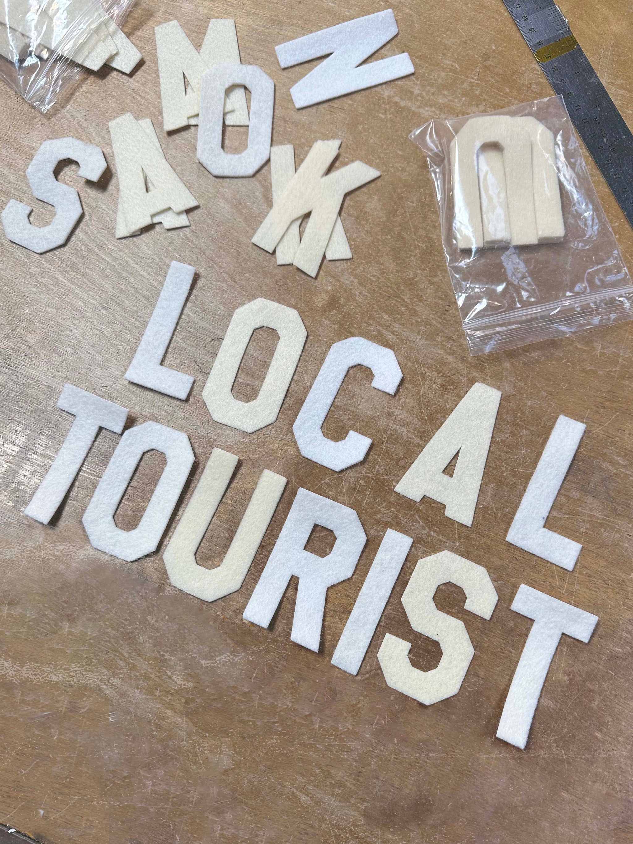 Mini Eyes on You Crewneck in Bone