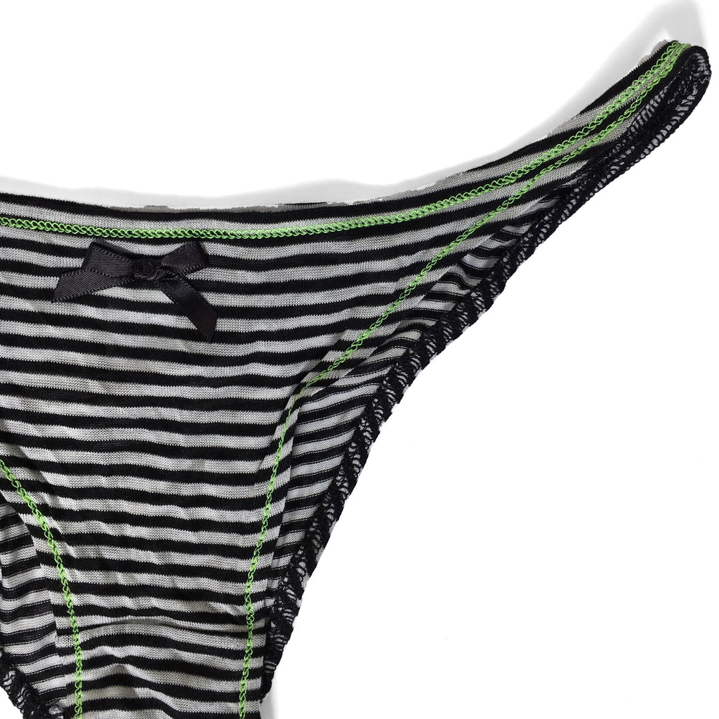Striped Bikini Undie,underwear, underwoo- Woo